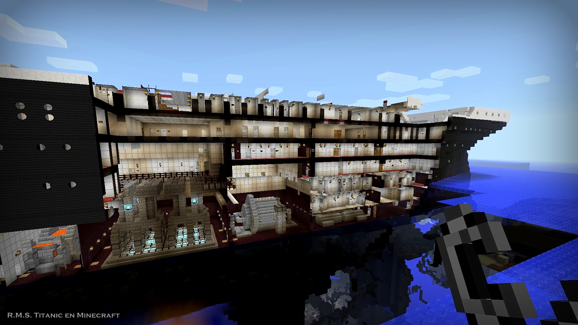 R.M.S. Titanic in Minecraft: The Grand Staircase - The ...